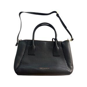 Ted Baker black leather tote bag